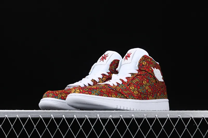 All categories Air Jordan Jordan series basketball shoes Air Jordan 1 Mid Air Jordan Mid AJ1 Joe 1 red satin AH7389-601